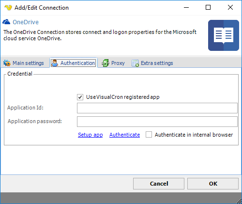 ConnectionOneDriveAuthentication