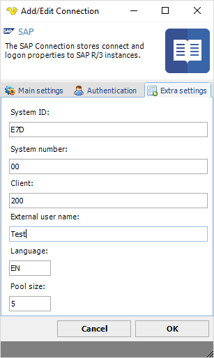 ConnectionSAPExtra