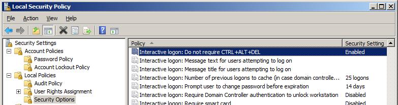 Interactive Logon