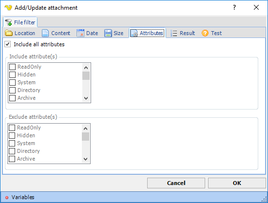 FilefilterAttributes