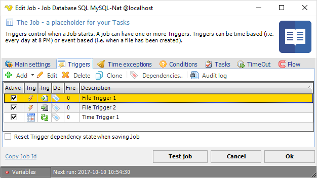JobTriggers