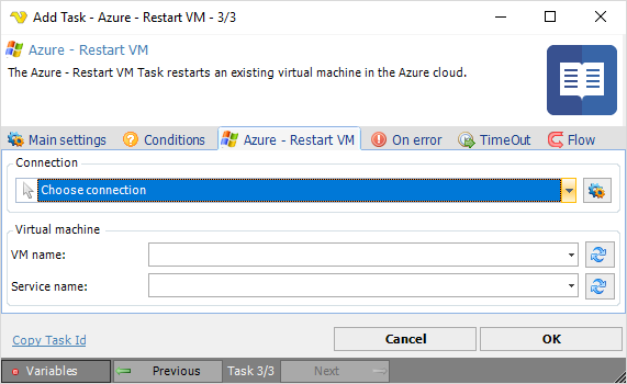 TaskAzureRestartVM
