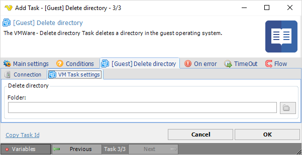 TaskVMWareGuestDeletedirectorySettings