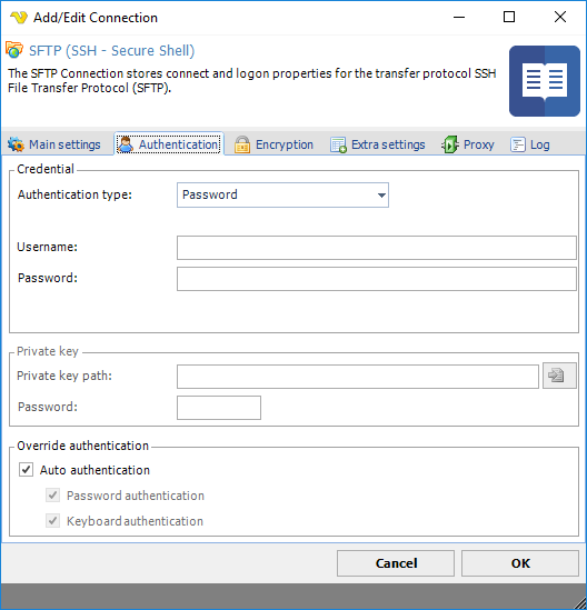 ConnectionSFTPAuthentication