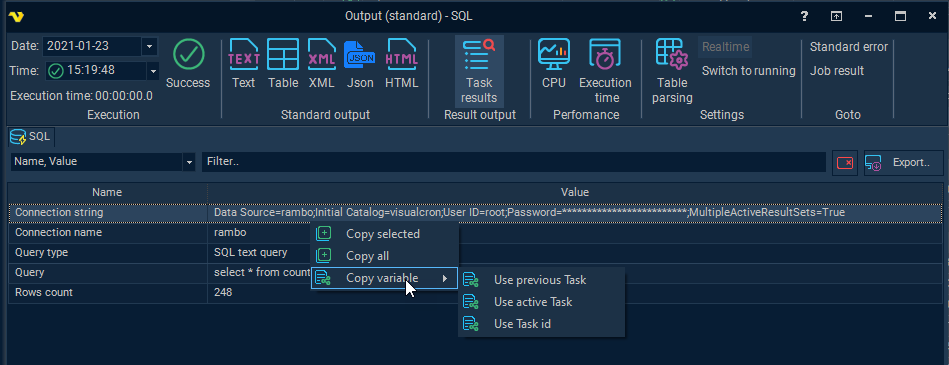 sqltaskresults