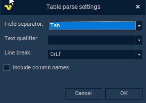 tableparsing