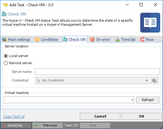 TaskHyperVCheckVM