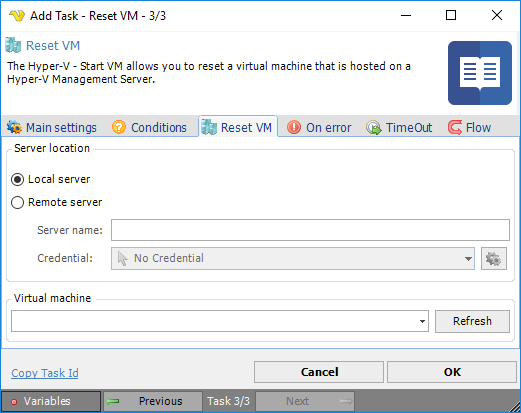 TaskHyperVResetVM