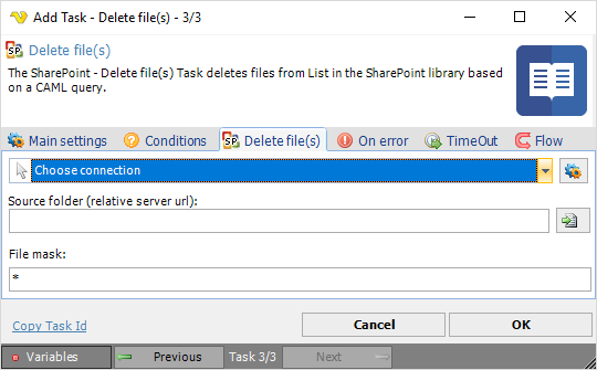 TaskSharepointDeletefiles