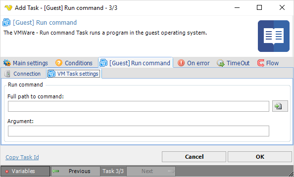 TaskVMWareGuestRuncommandSettings