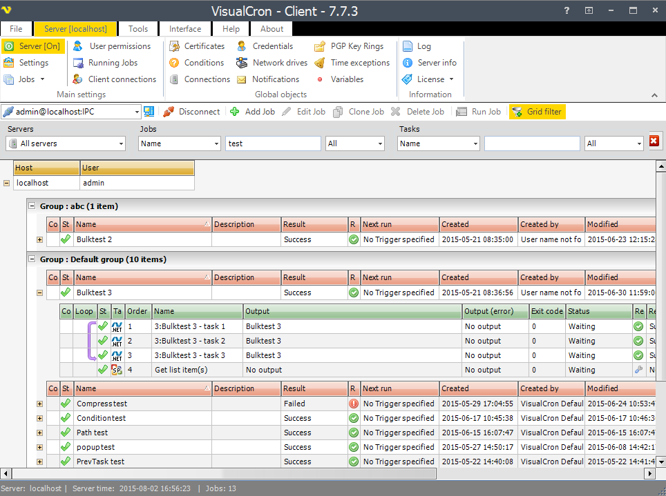 VisualCron Enterprise Job Scheduler Software Batch Scheduling Software
