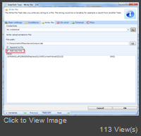 20130910 Write File Task - 01 - Add New Line.png